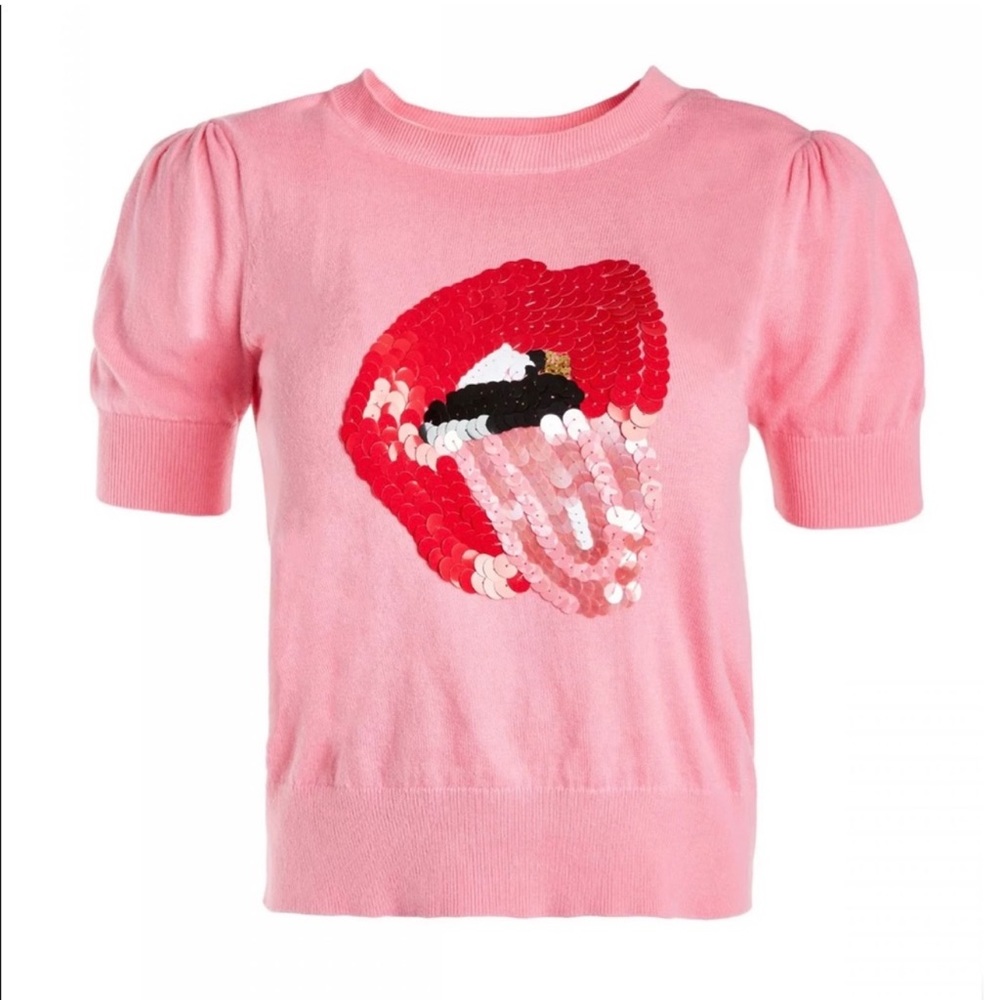 Alice and Olivia × Donald Robertson “Brady Lip Sweater” - Picture 6 of 7